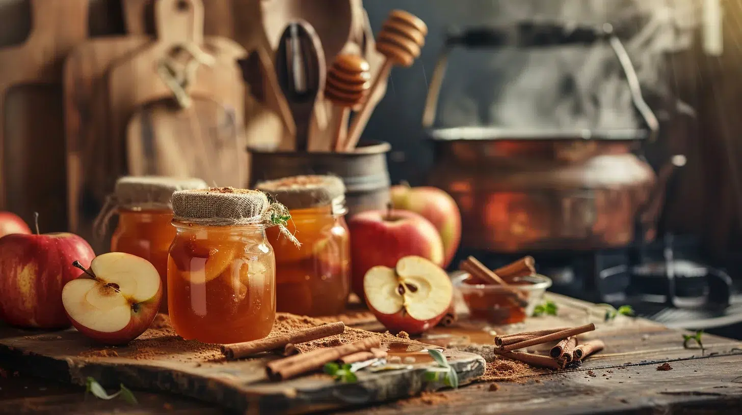 confiture pommes-cannelle